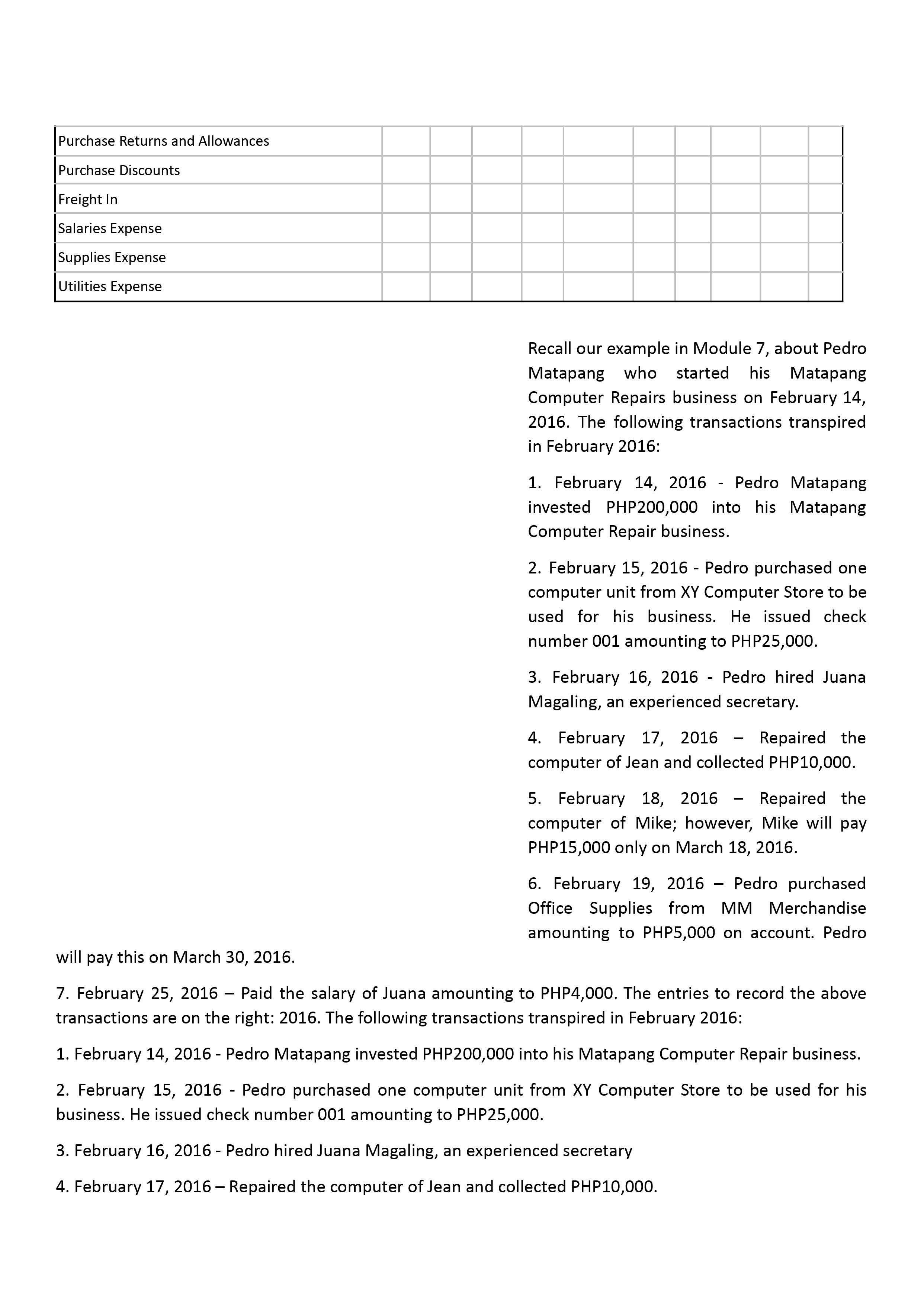 2 ACCOUNTING ACTIVITY!! Please check the comment