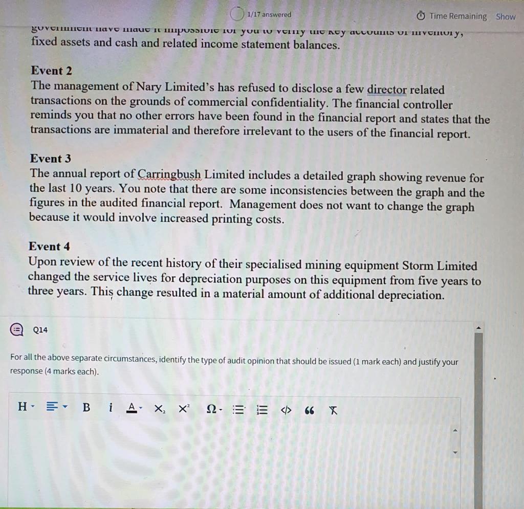 Part C - Case study Questions 60 Marks Question