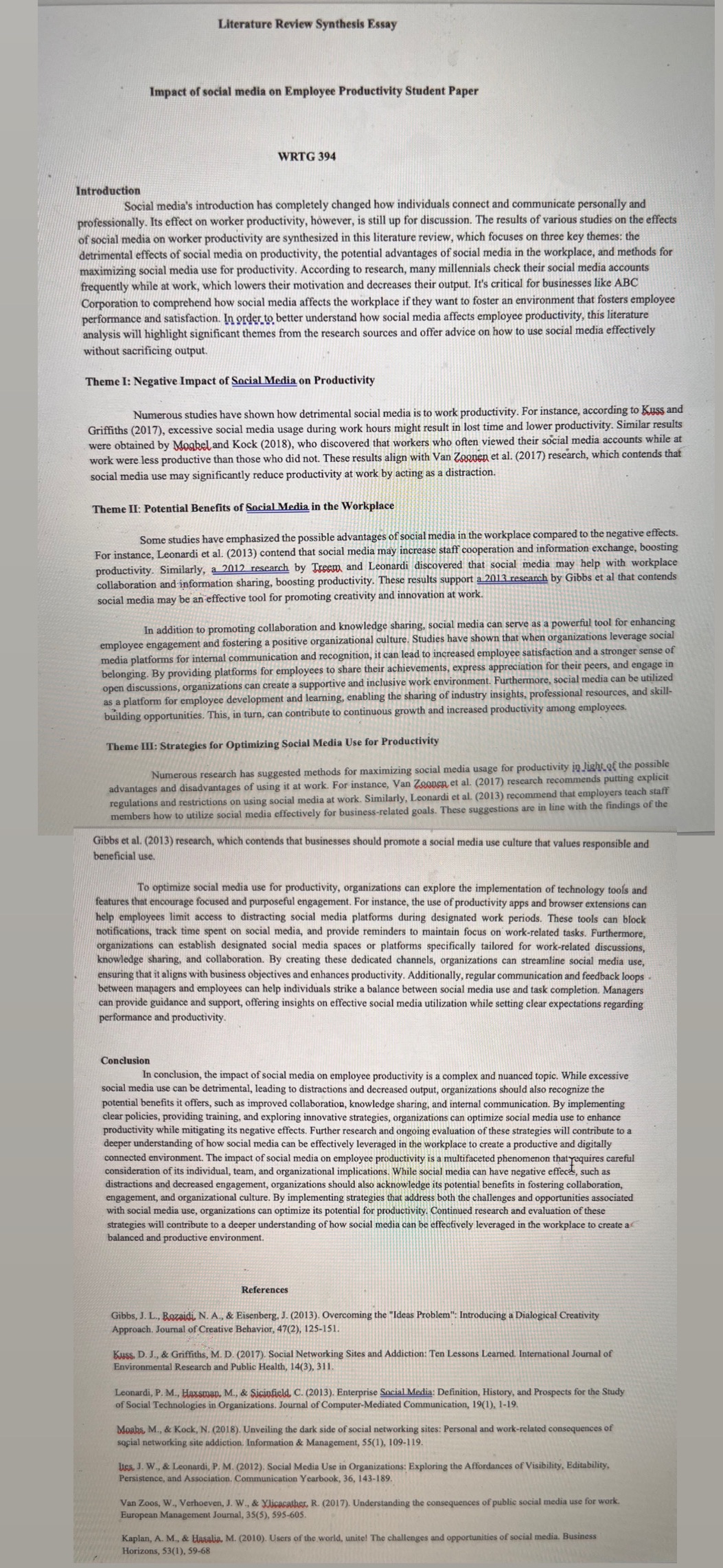 I have an assignment which is called An Executive