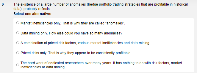 5 Assume that the vast majority of investors