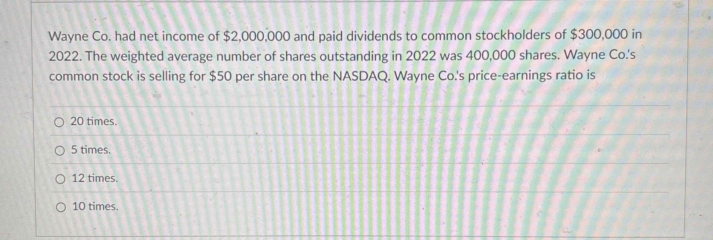 Wayne Co . had net income of $ 2 , 0 0 0 , 0 0 0
