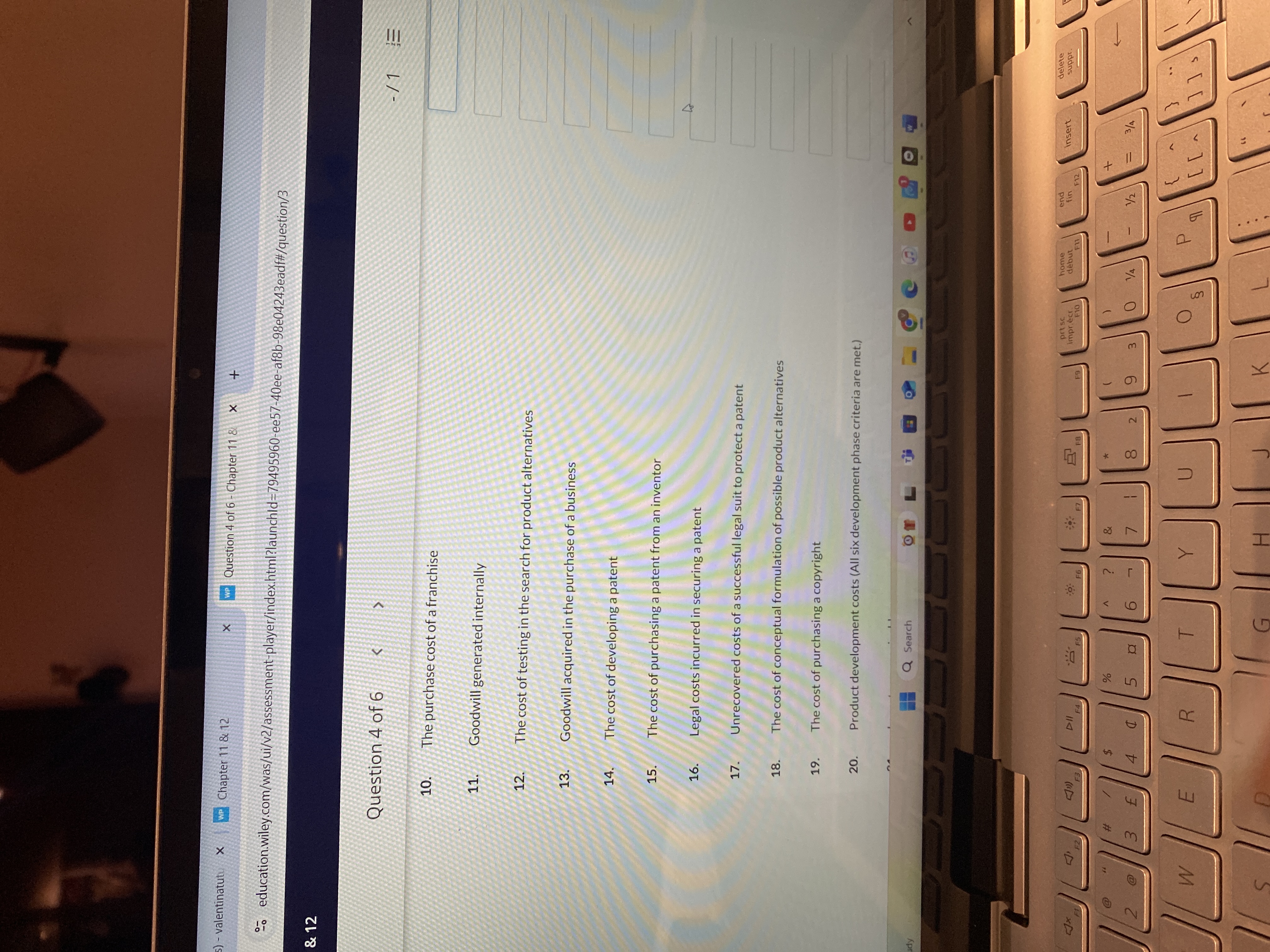 Are this reported as tangible or intangible