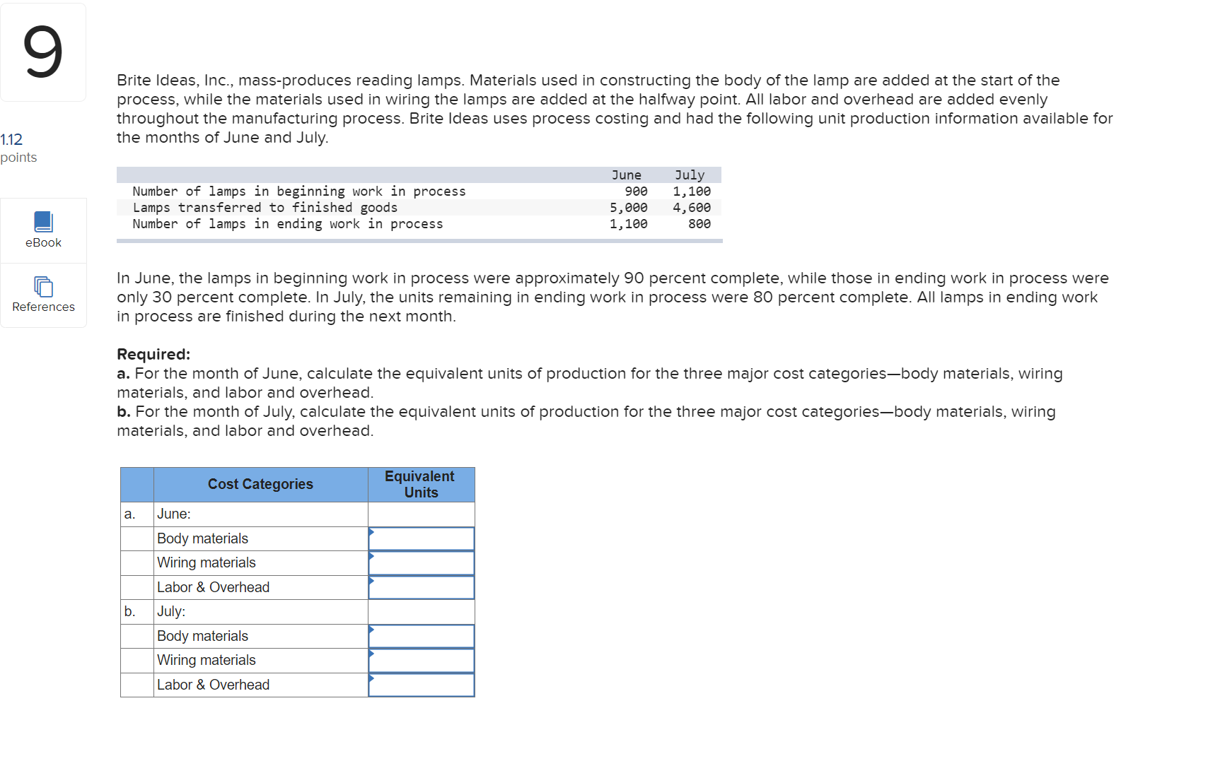 9 Brite Ideas, Inc., mass-produces reading lamps.