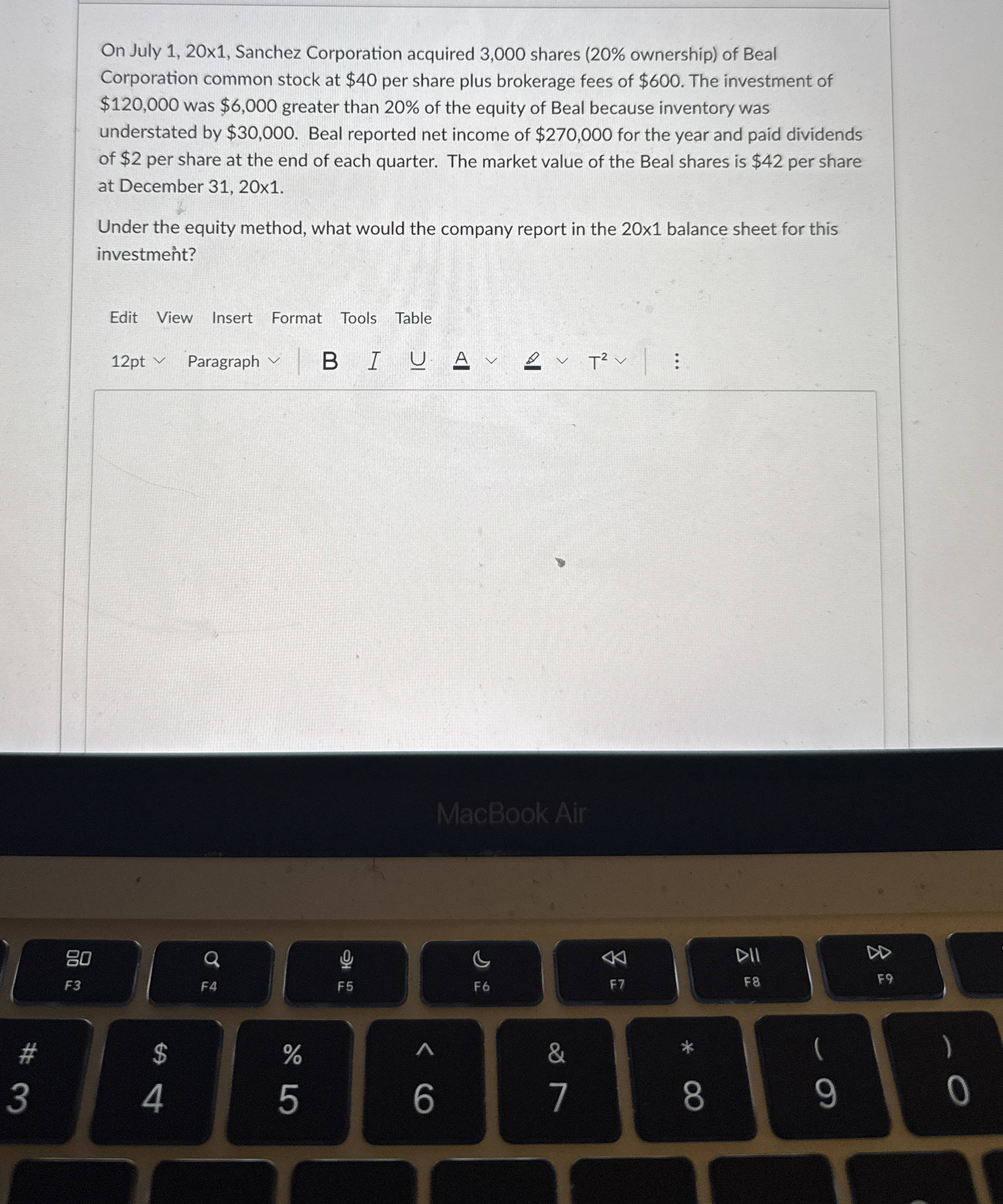 On July 1 , 2 0 x 1 , Sanchez Corporation