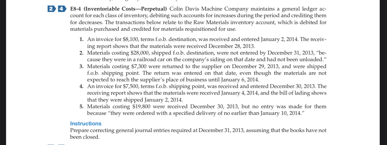 s .- B E8-9 [Periodic versus Perpetual Entries)
