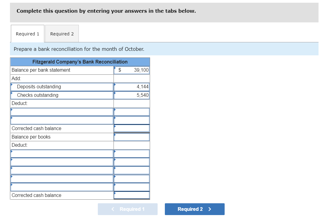 The Fitzgerald Company maintains a checking
