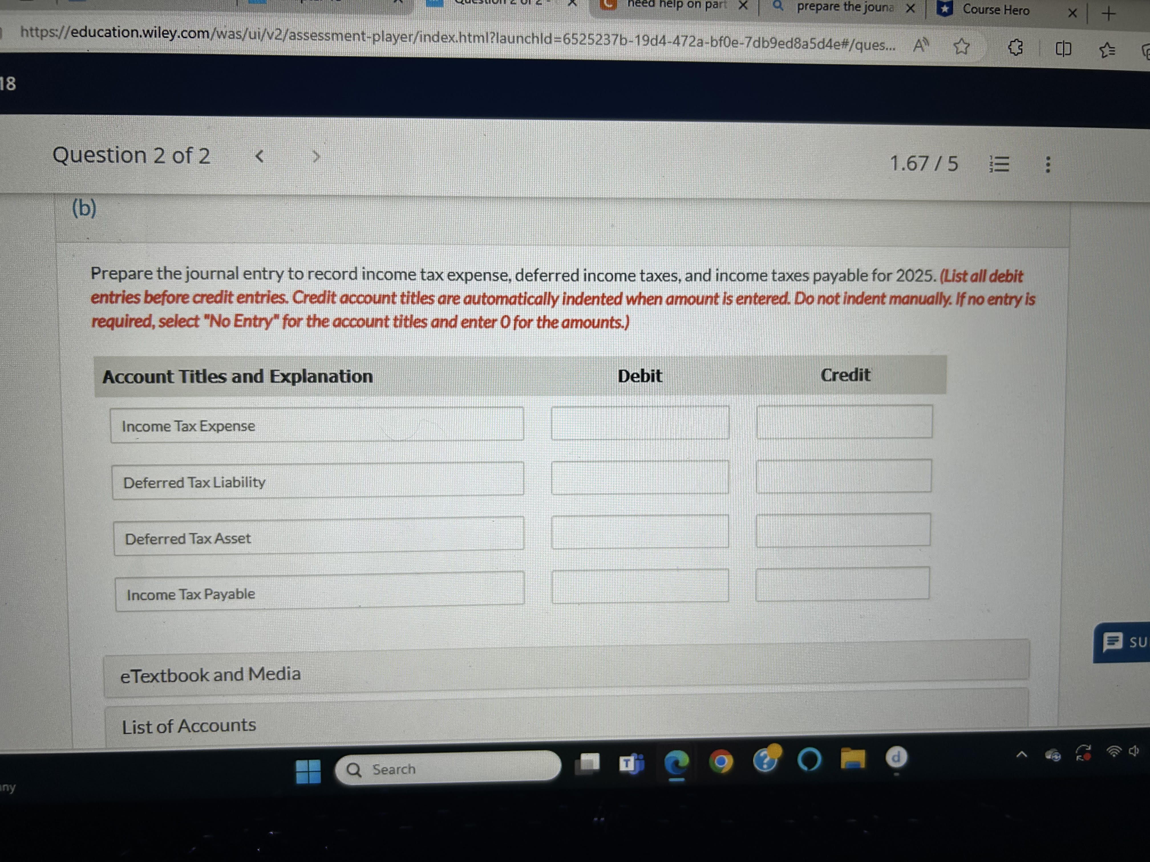 A Content x We Chapter 18 x w Question 2 of 2 - >