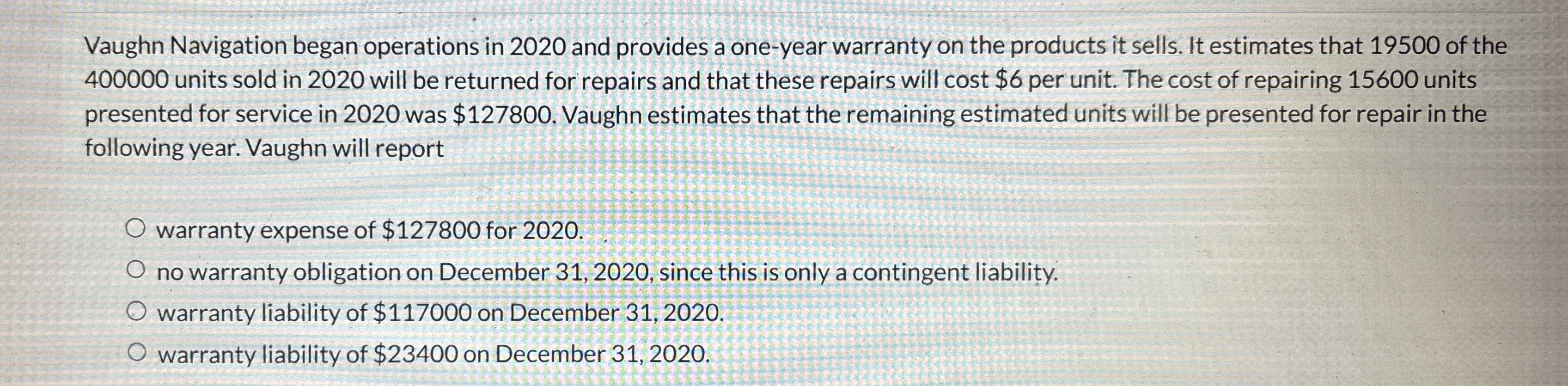 Vaughn Navigation began operations in 2 0 2 0 and