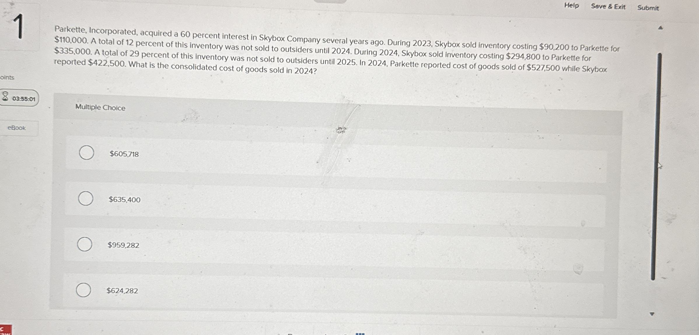 Help Save & Exit Submit 1 Parkette, Incorporated,