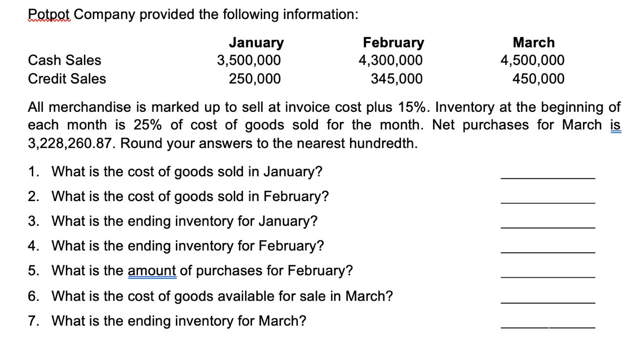 Em Company provided the following information: