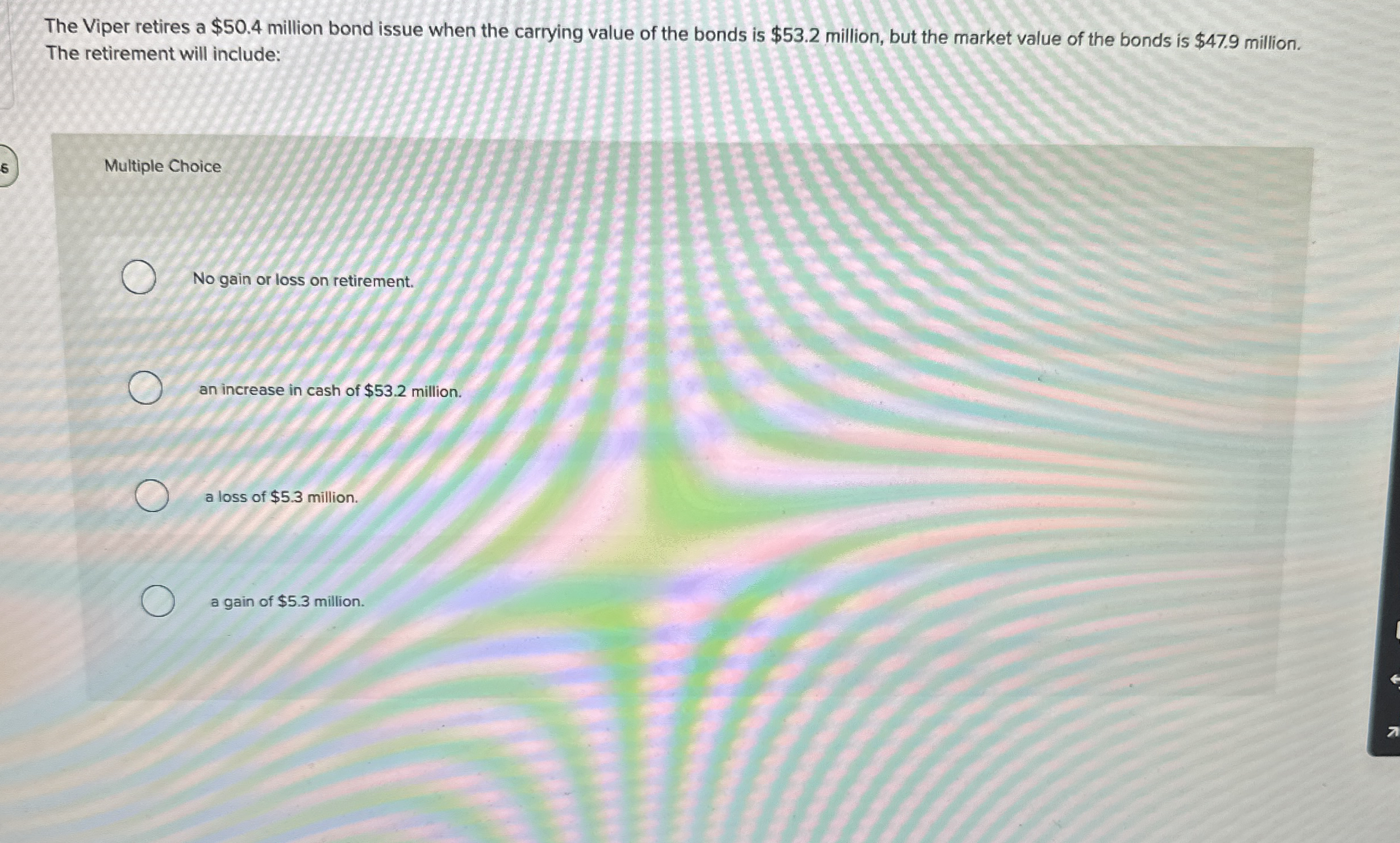 The Viper retires a $ 5 0 . 4 million bond issue