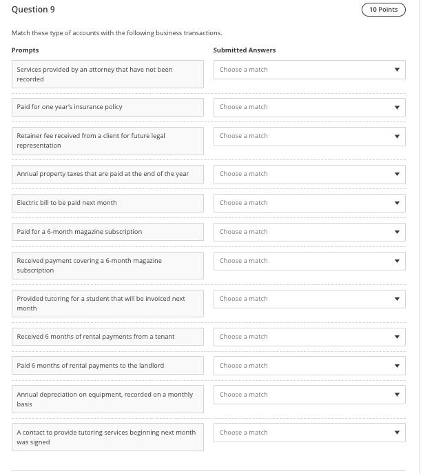 Question 8 10 Points Three identical units of