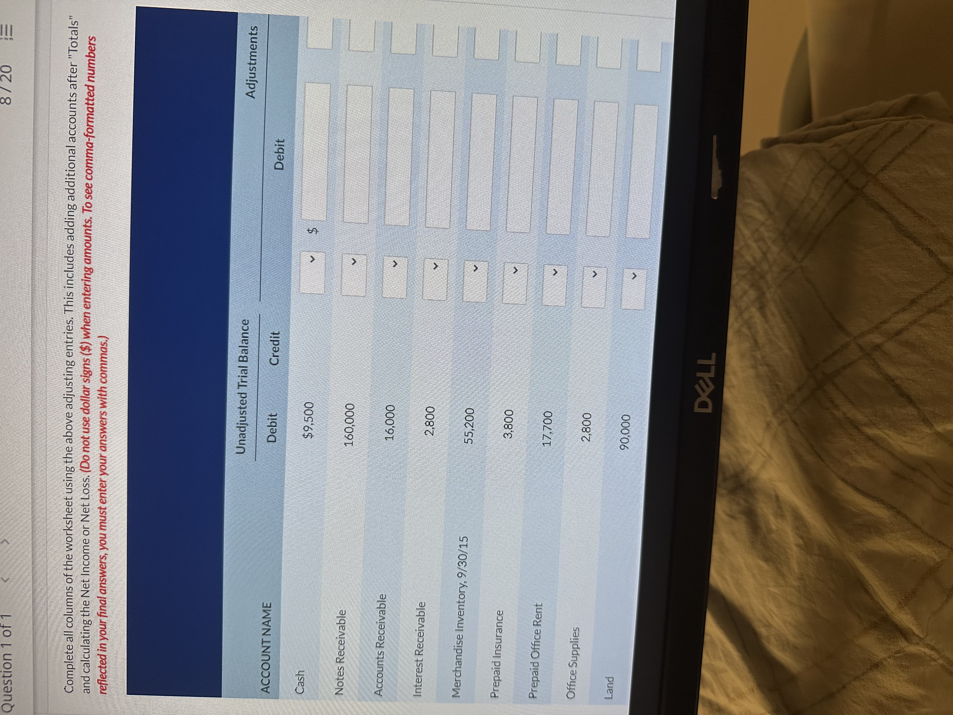 f 3) - Spring 2023 8 / 20 Question 1 of 1 View