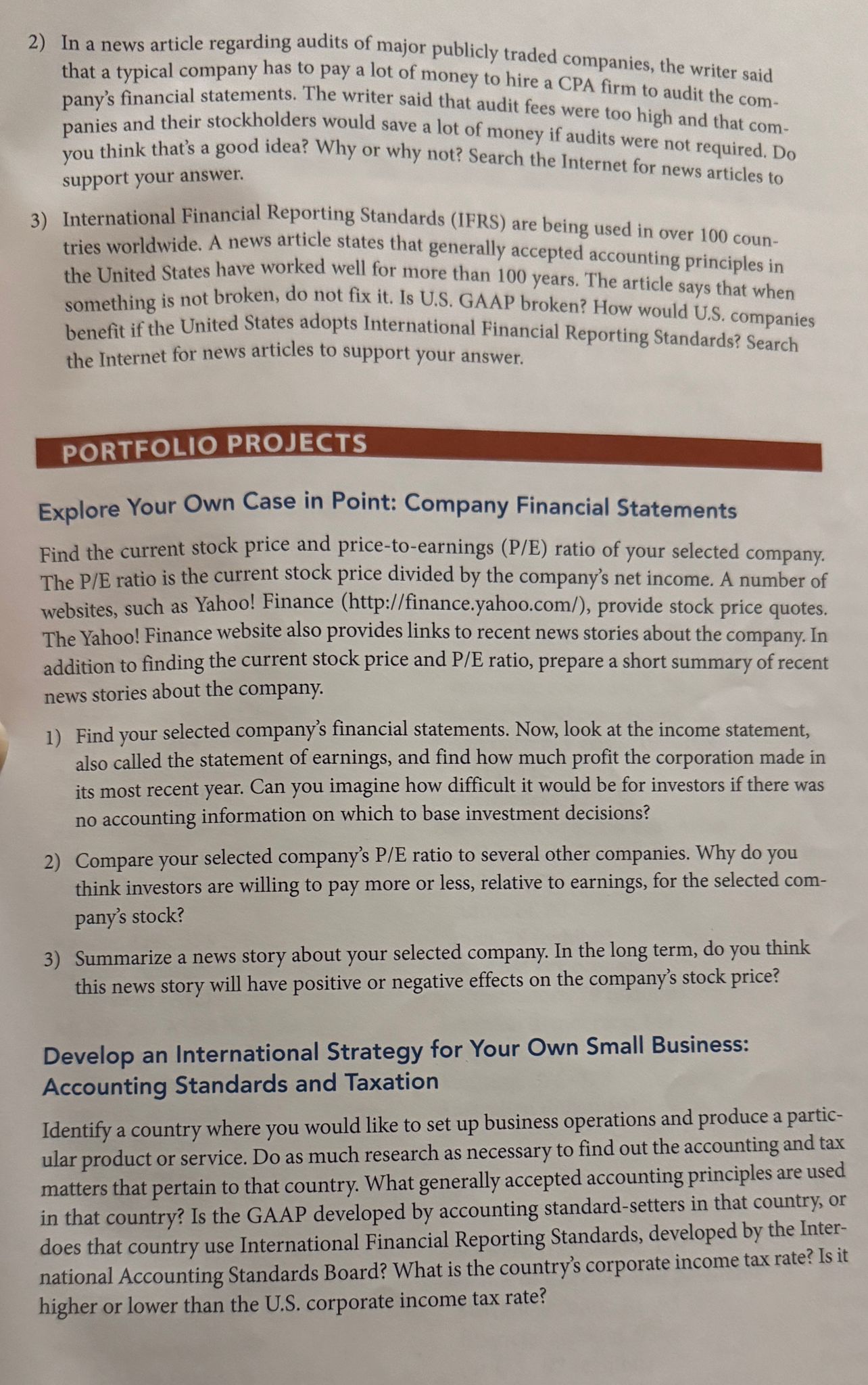 Point/Counterpoint on textbook page 387, "Should