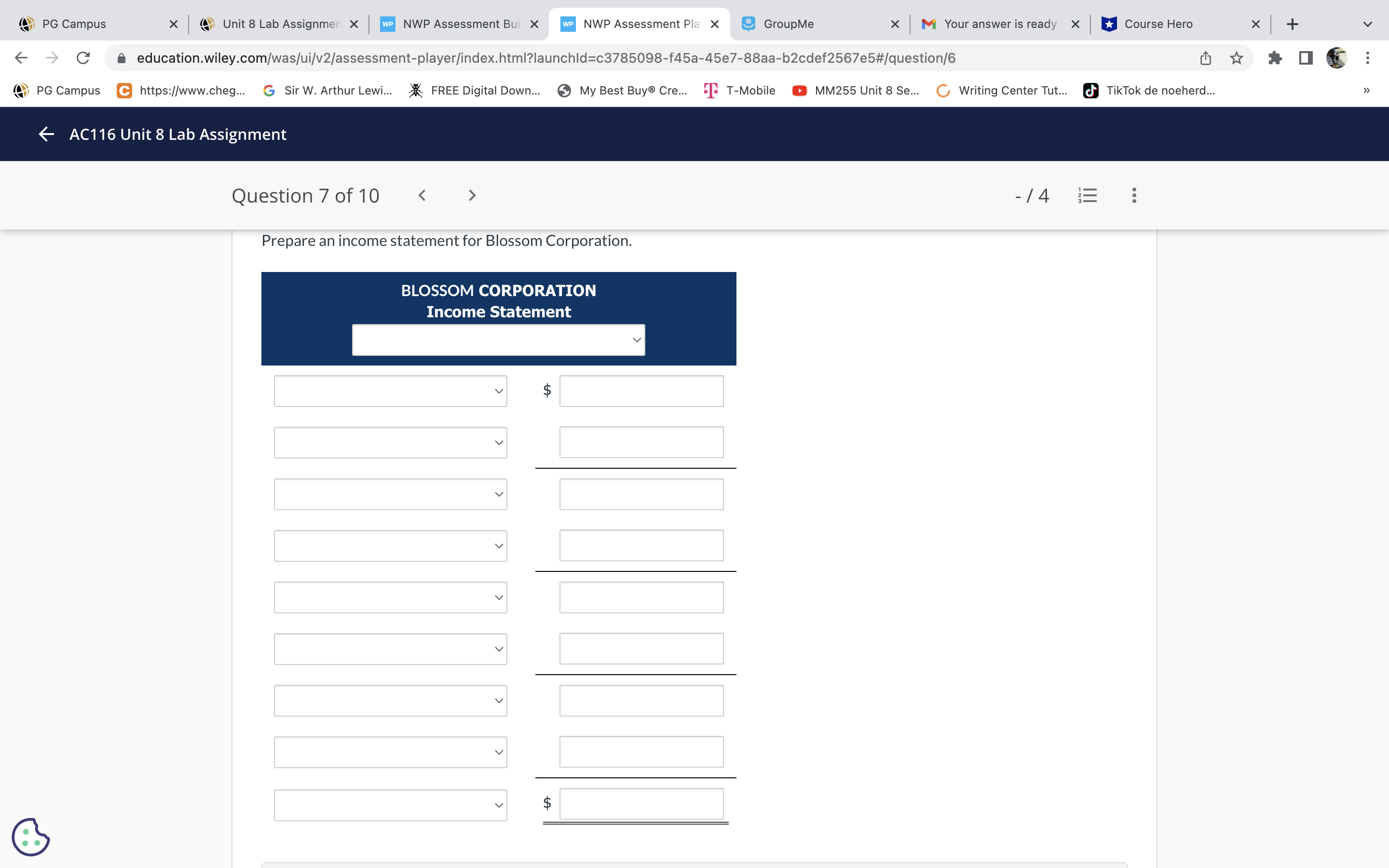PG Campus x Unit 8 Lab Assignmen X WP NWP