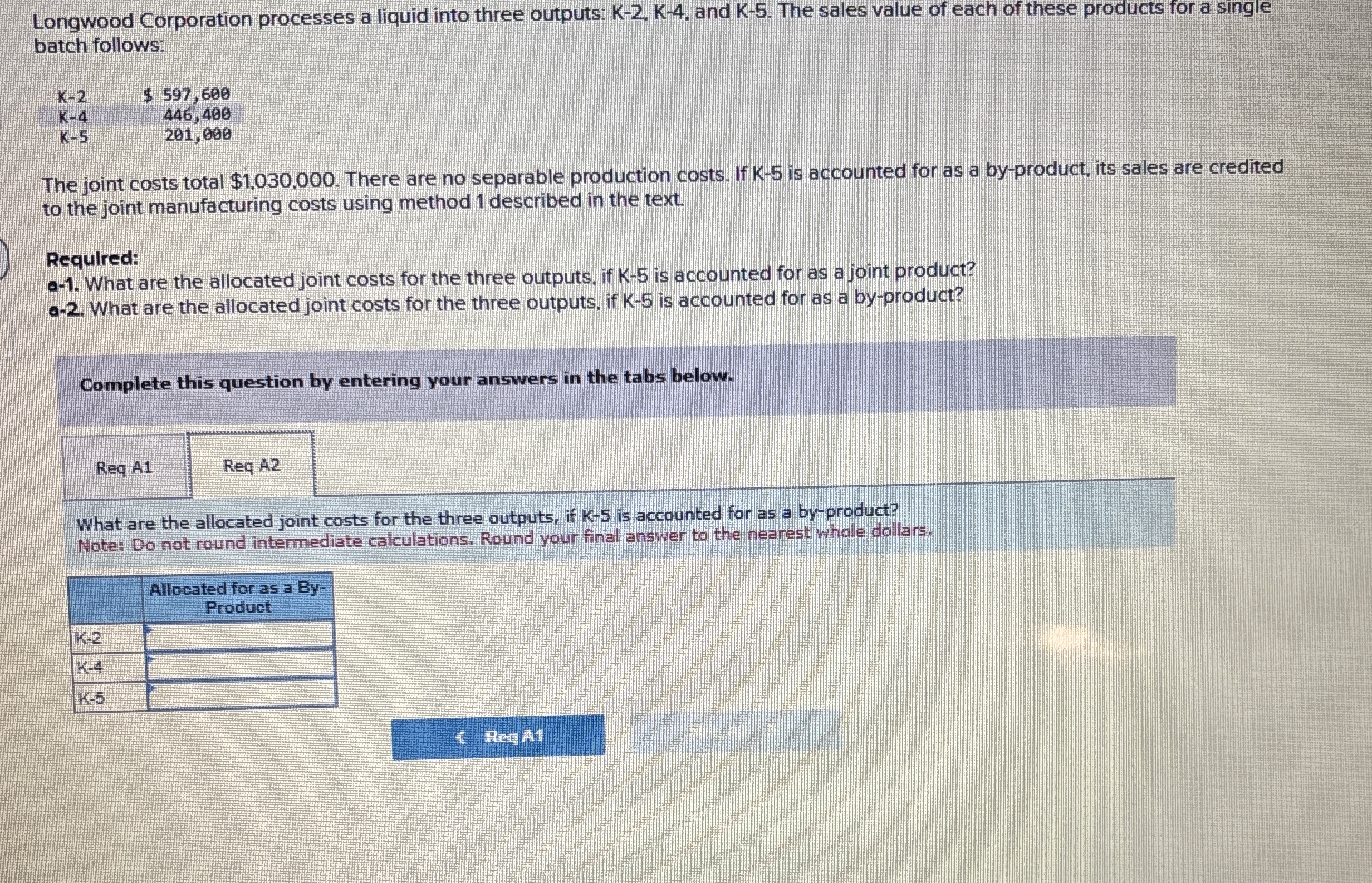 Longwood Corporation processes a liquid into