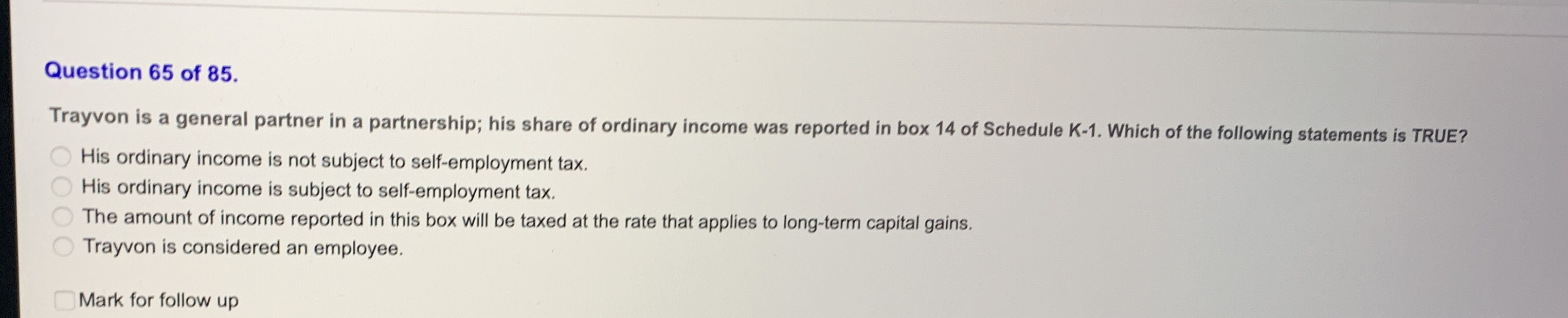 Question 6 5 of 8 5 . Trayvon is a general