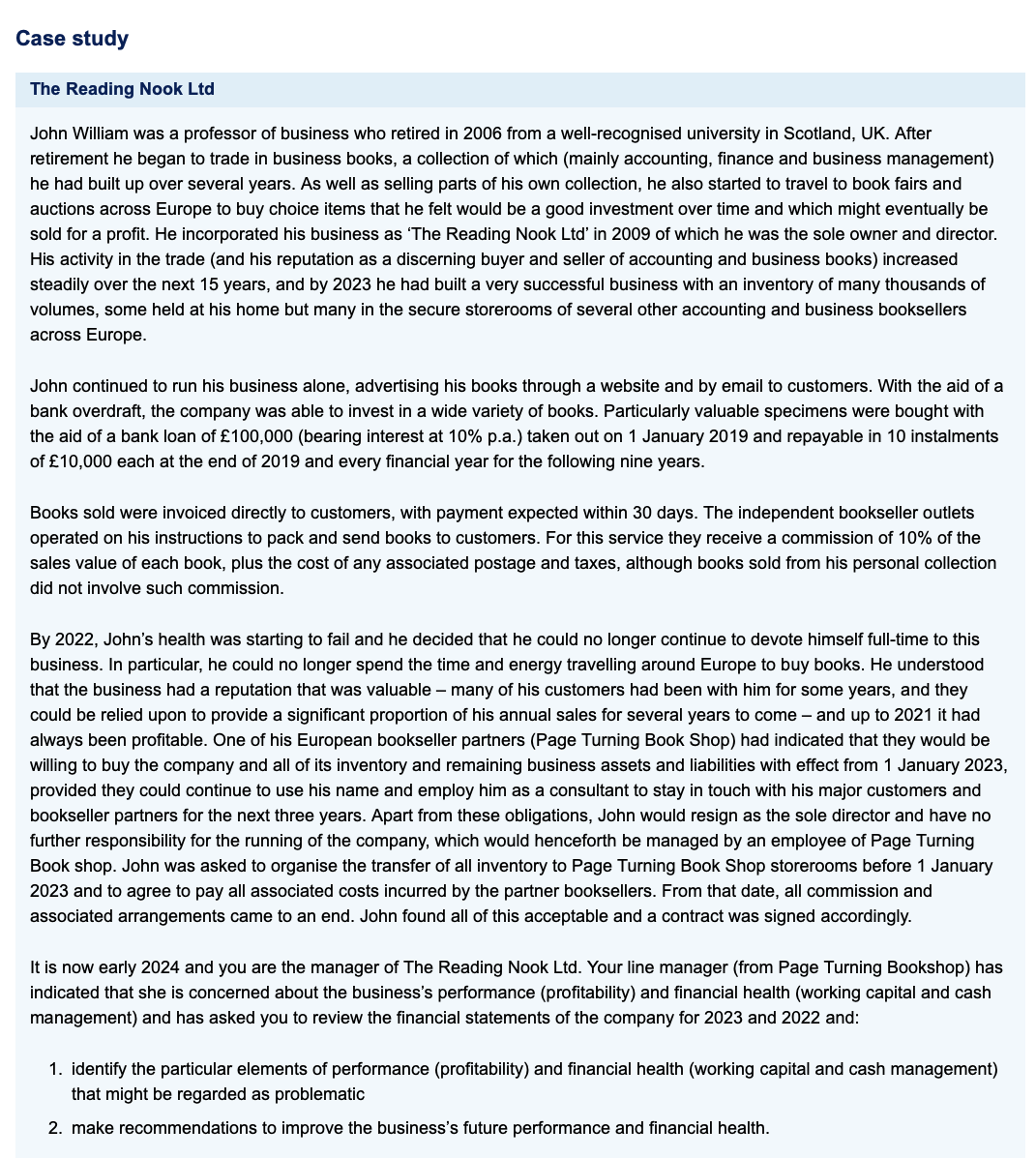 Briefly explain the general purpose of each of