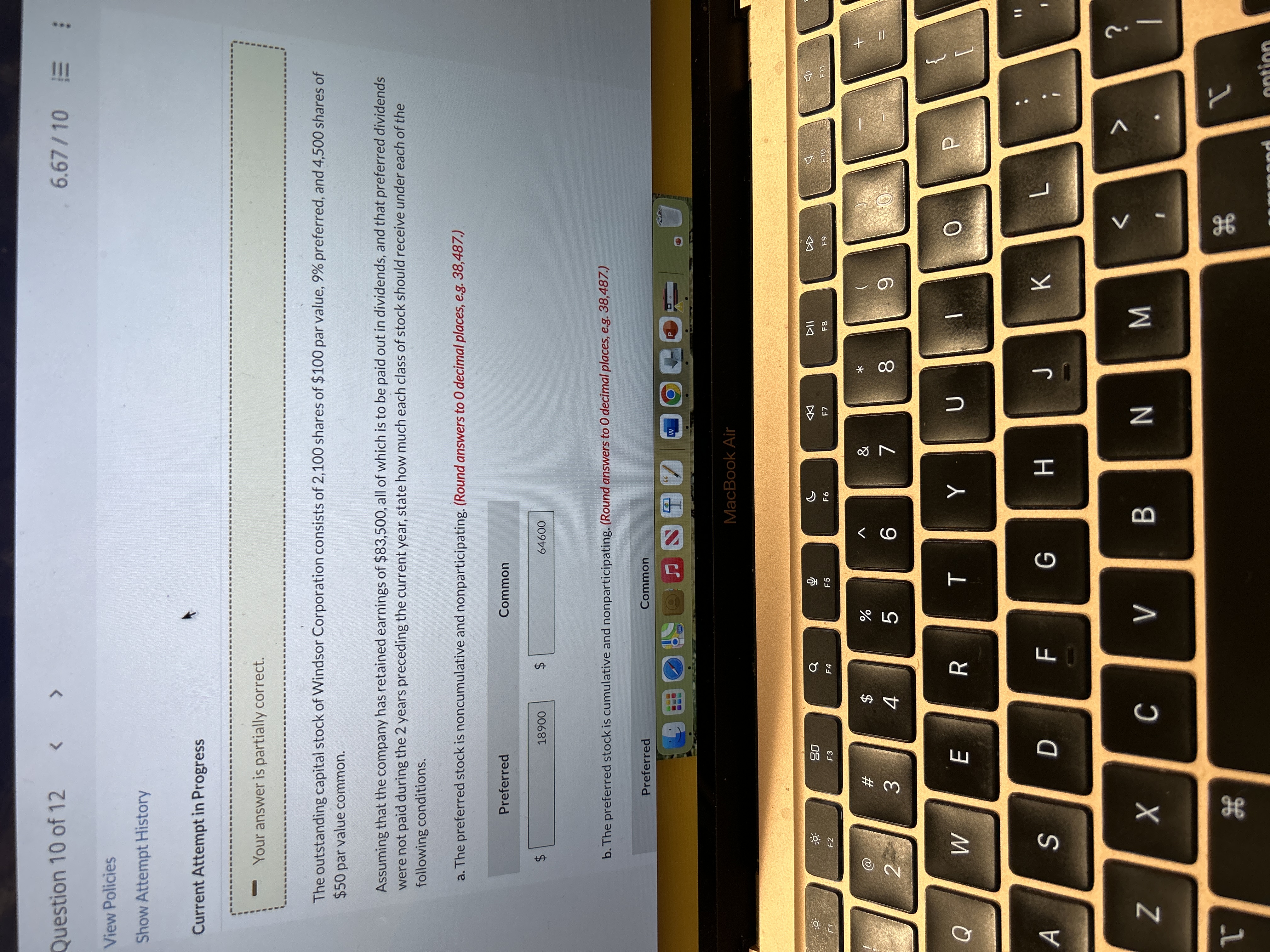 Question 10 of 12  style=