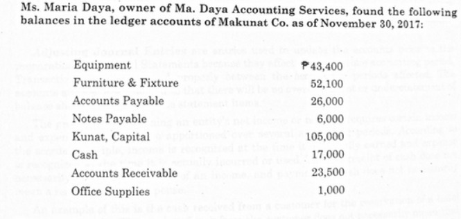 Ms. Maria Daya, owner of Ma. Daya Accounting
