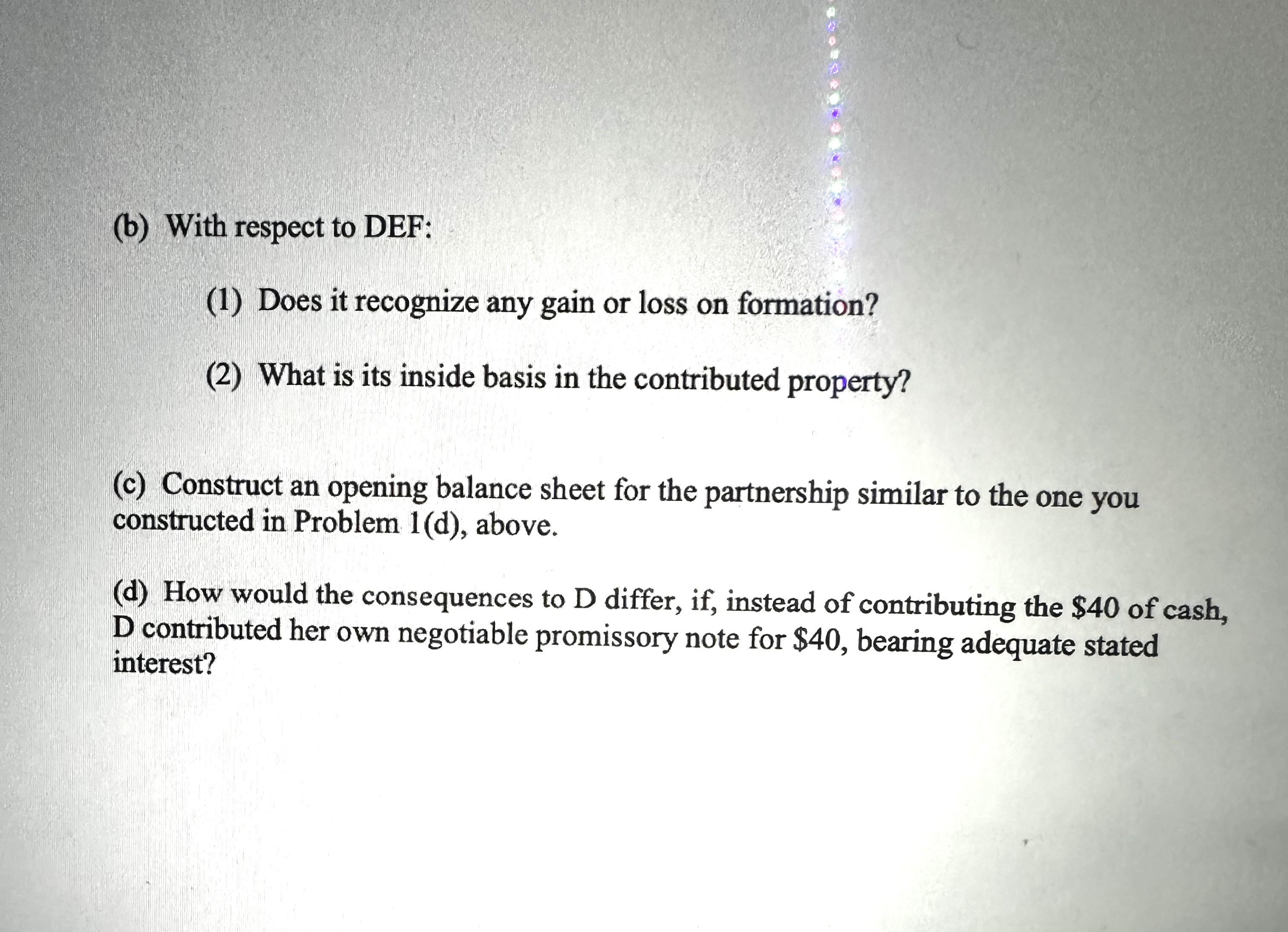 Please help answer the questions below. Problems: