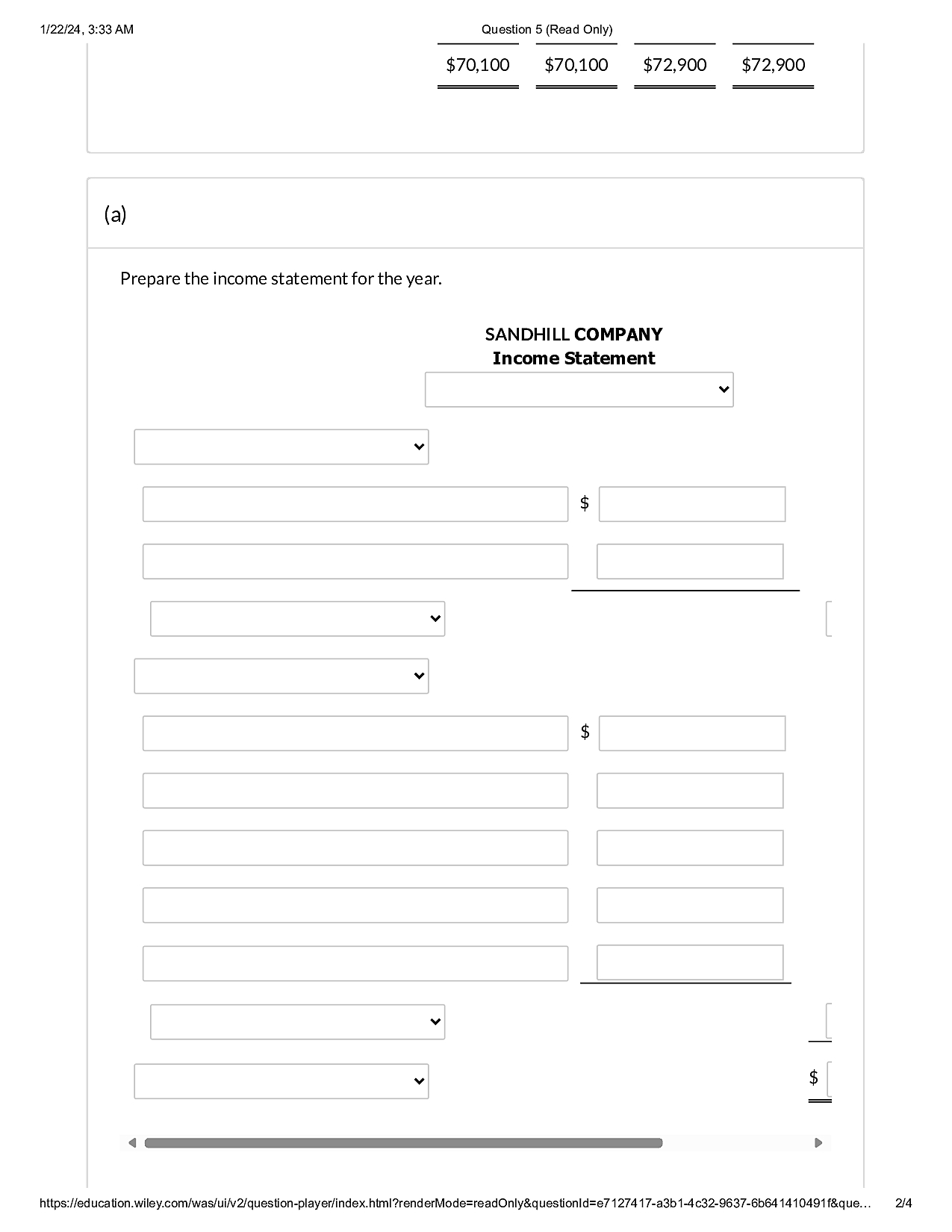 1/22/24, 3:33 AM Question 5 (Read Only)