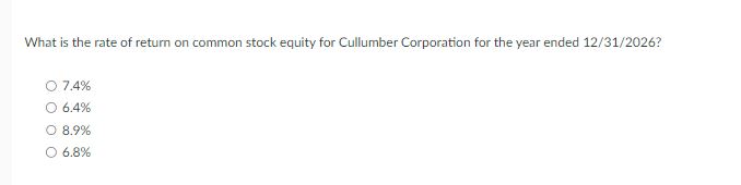 What i s the rate o f return o n common stock