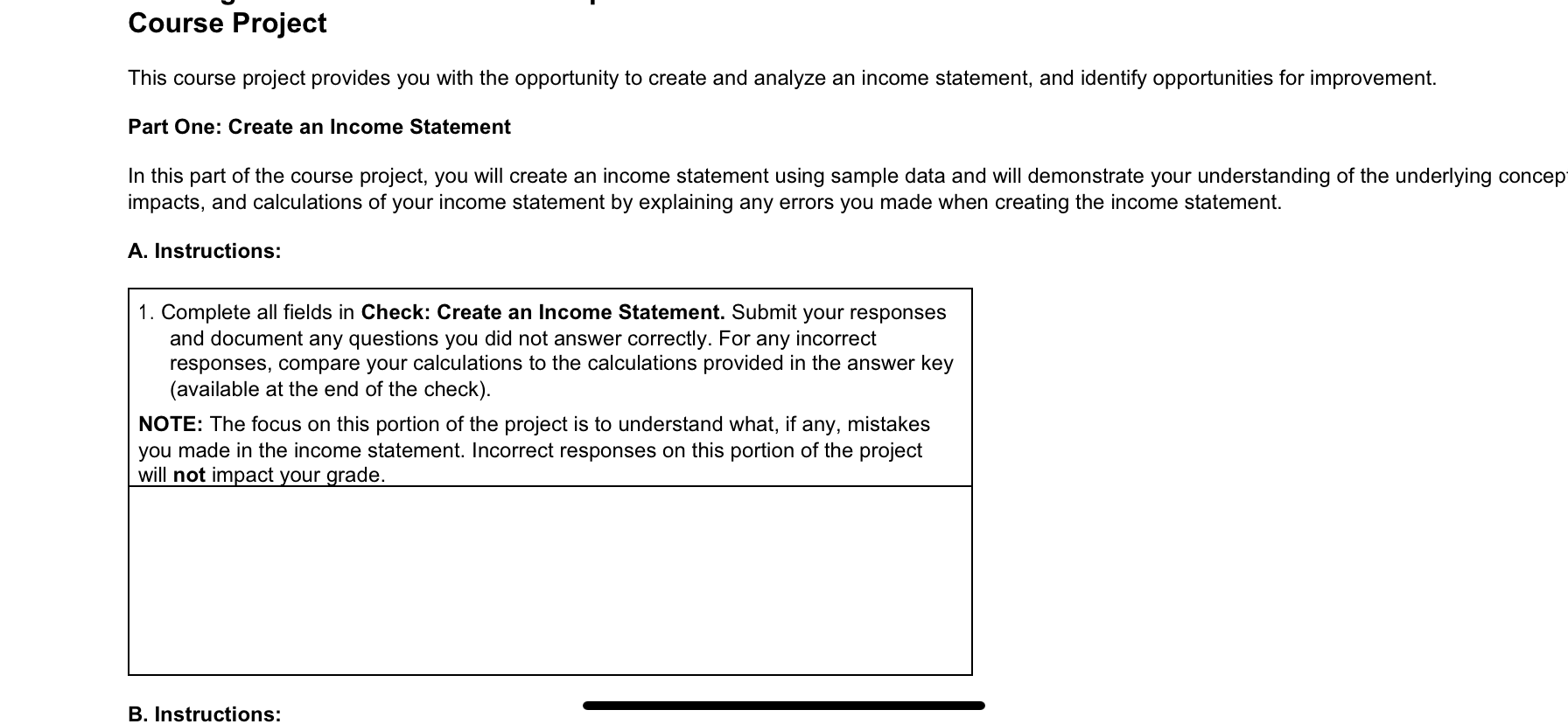 Course Project This course project provides you