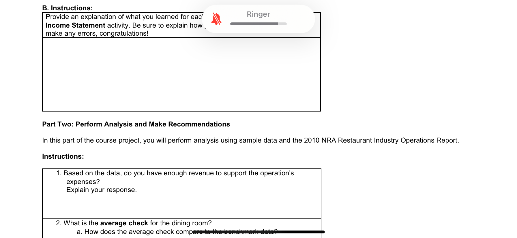 Course Project This course project provides you