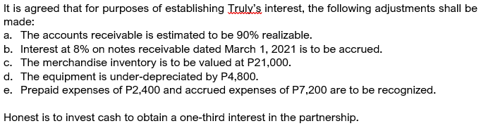 \fIt is agreed that for purposes of establishing