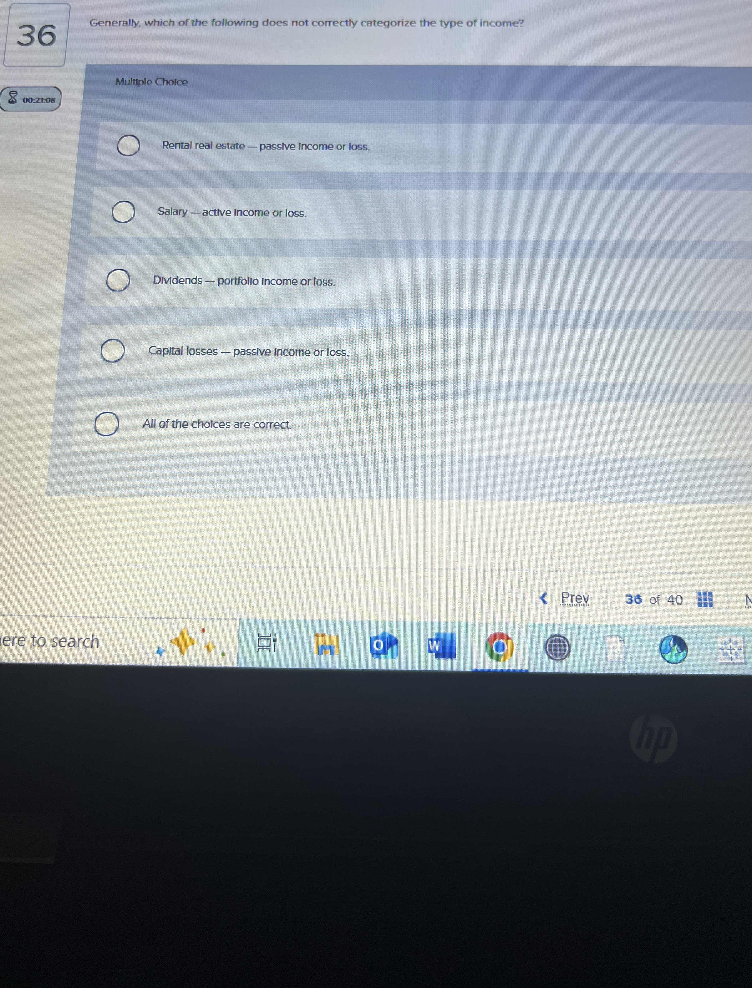 3 6 Generally, which of the following does not