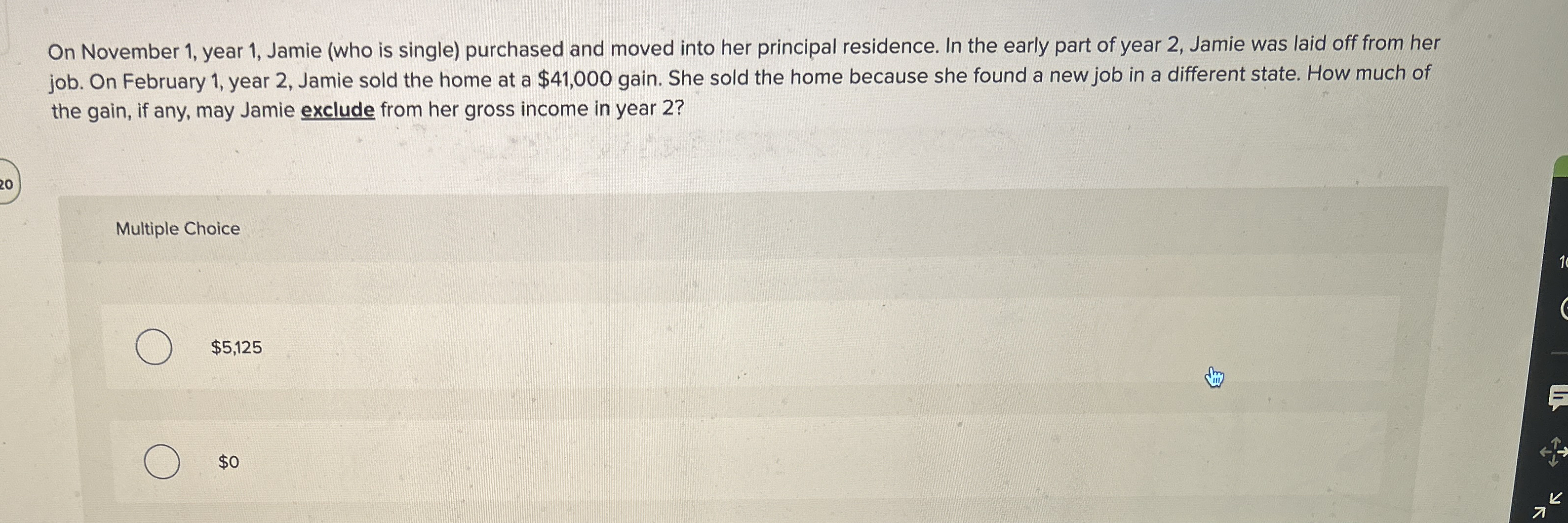 On November 1 , year 1 , Jamie ( who is single )