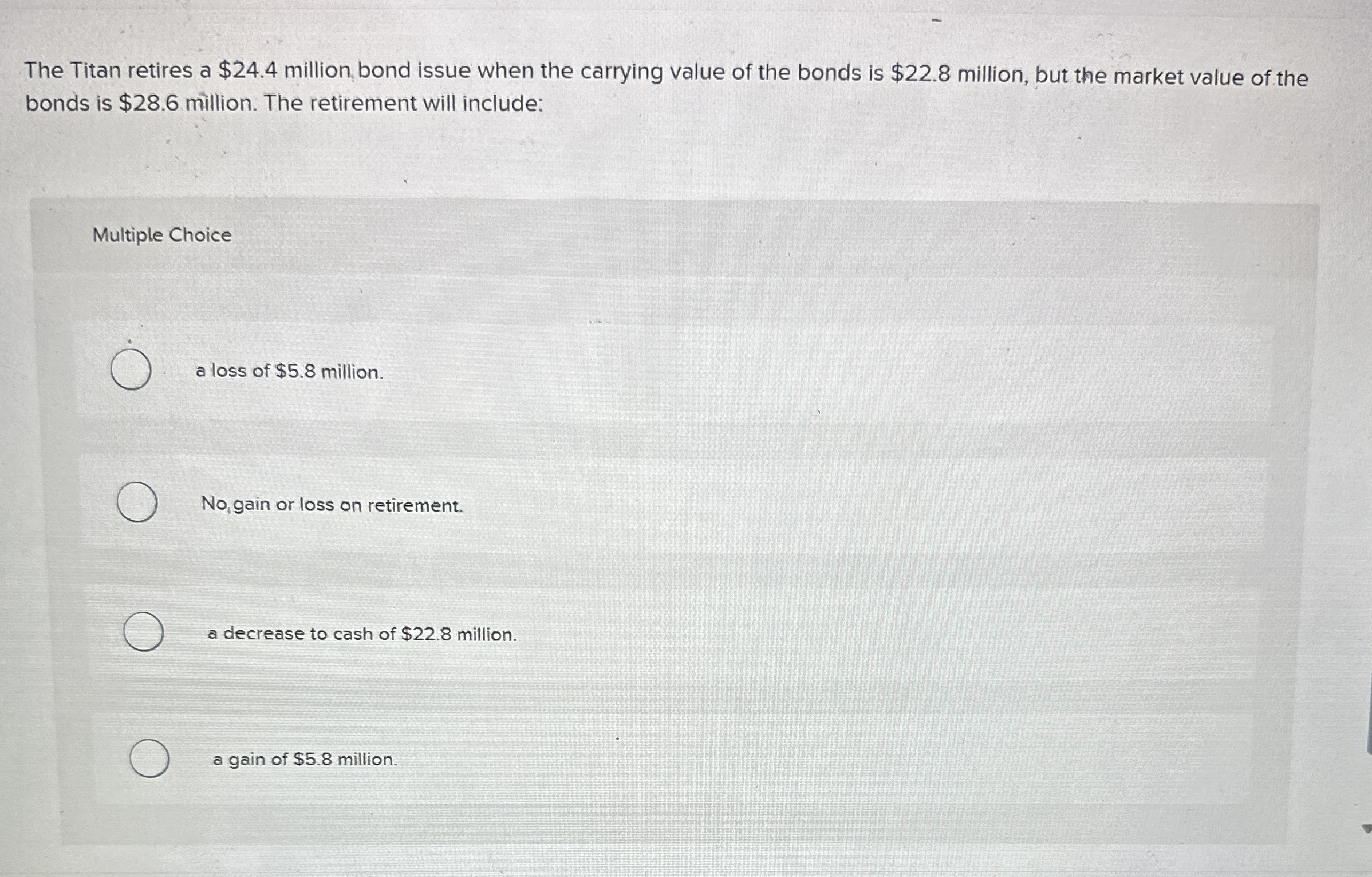 The Titan retires a $ 2 4 . 4 million bond issue