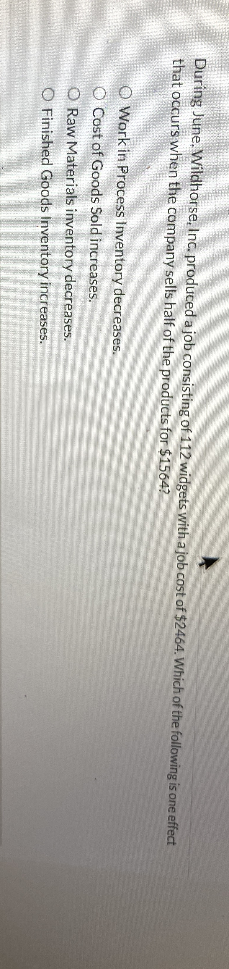 During June, Wildhorse, Inc. produced a job