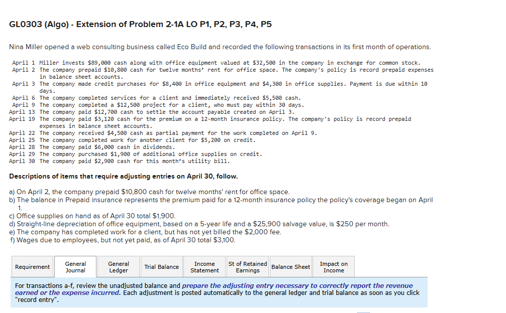 GL 0 3 0 3 ( Algo ) - Extension of Problem 2 - 1