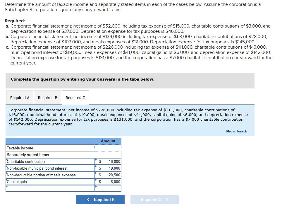 Determine the amount o f taxable income and