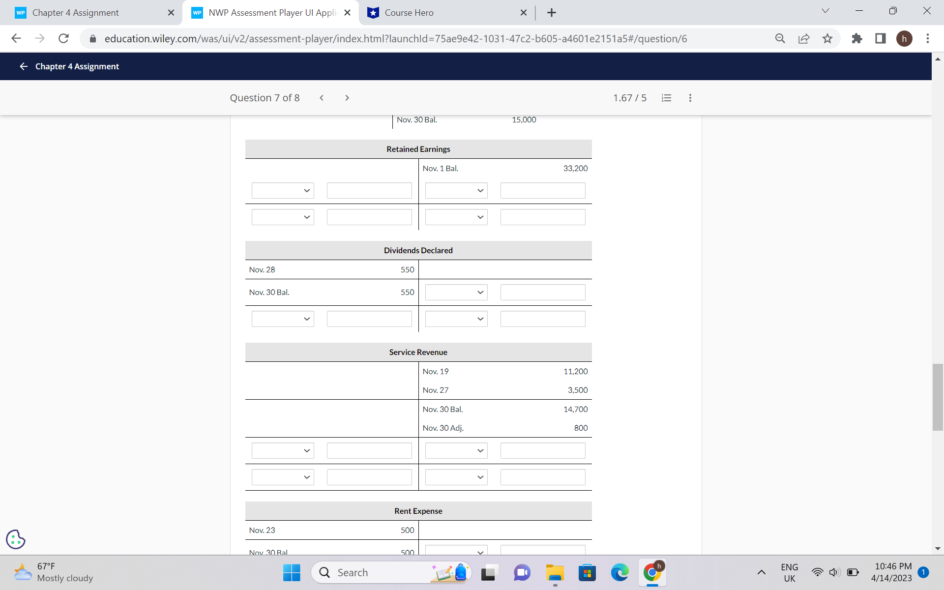needed help with a accounting question please