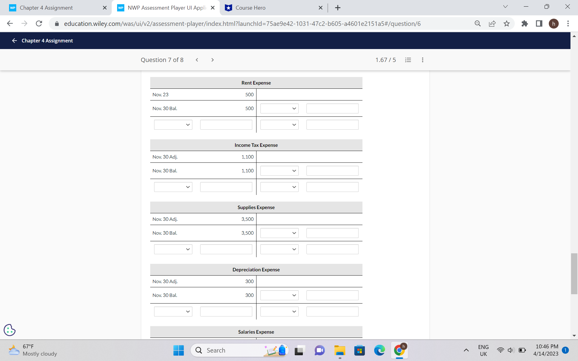 needed help with a accounting question please
