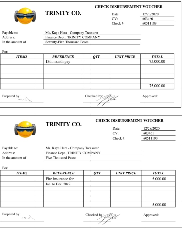 Hello I post this complete picture and accounting