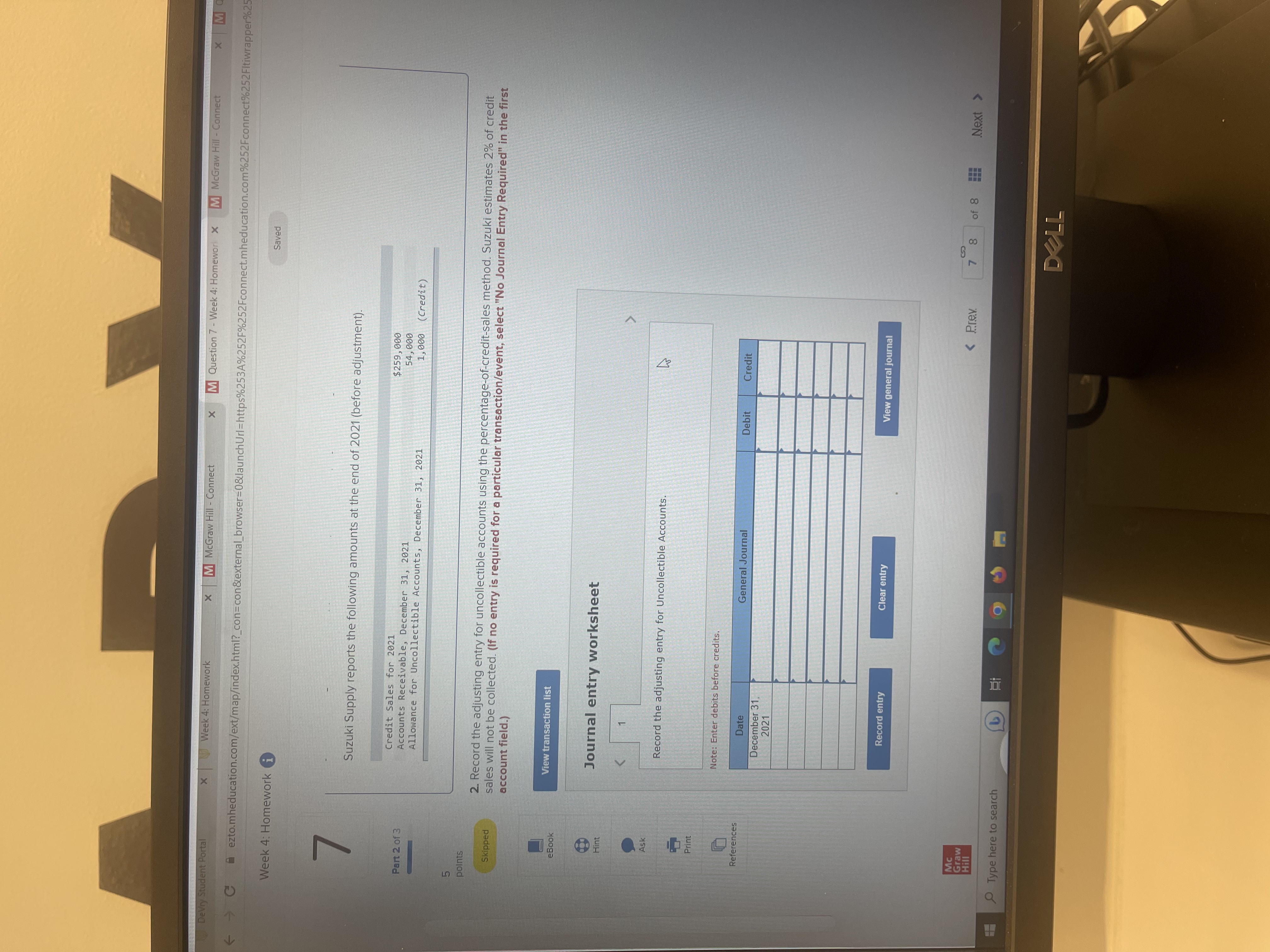 * Week 4: Homework * M McGraw Hill - Connect x M