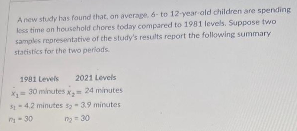 A new study has found that, on average, 6- to