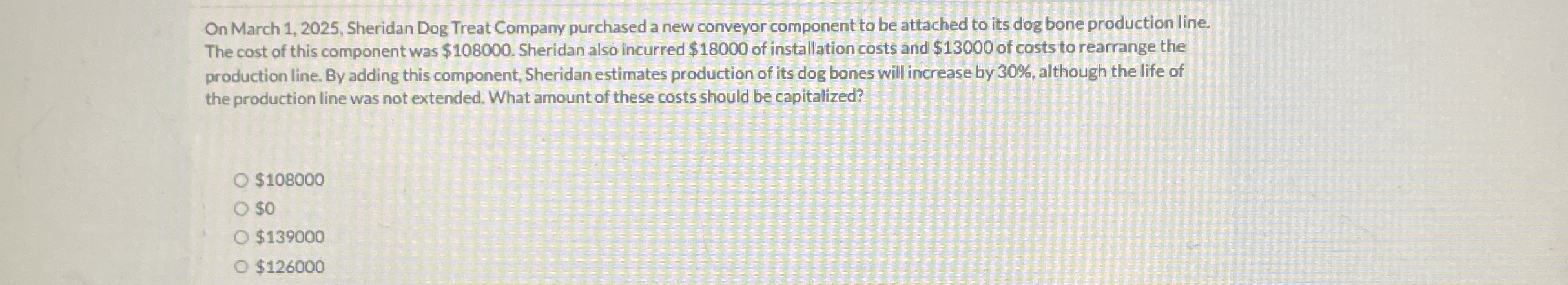 On March 1 , 2 0 2 5 , Sheridan Dog Treat Company