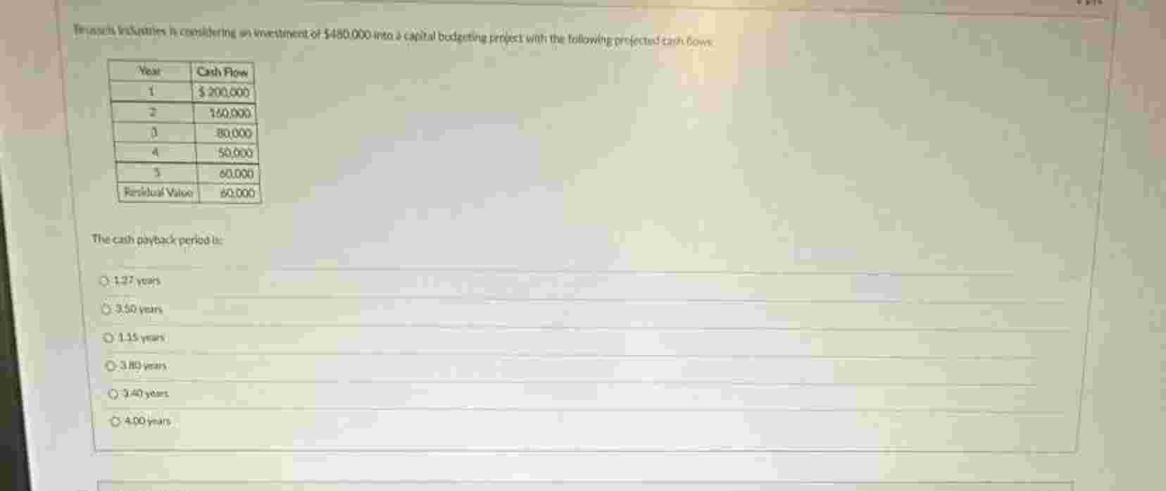 Thecashingachperiade: 1 2 7 vesi 3 senterm 1 . 1