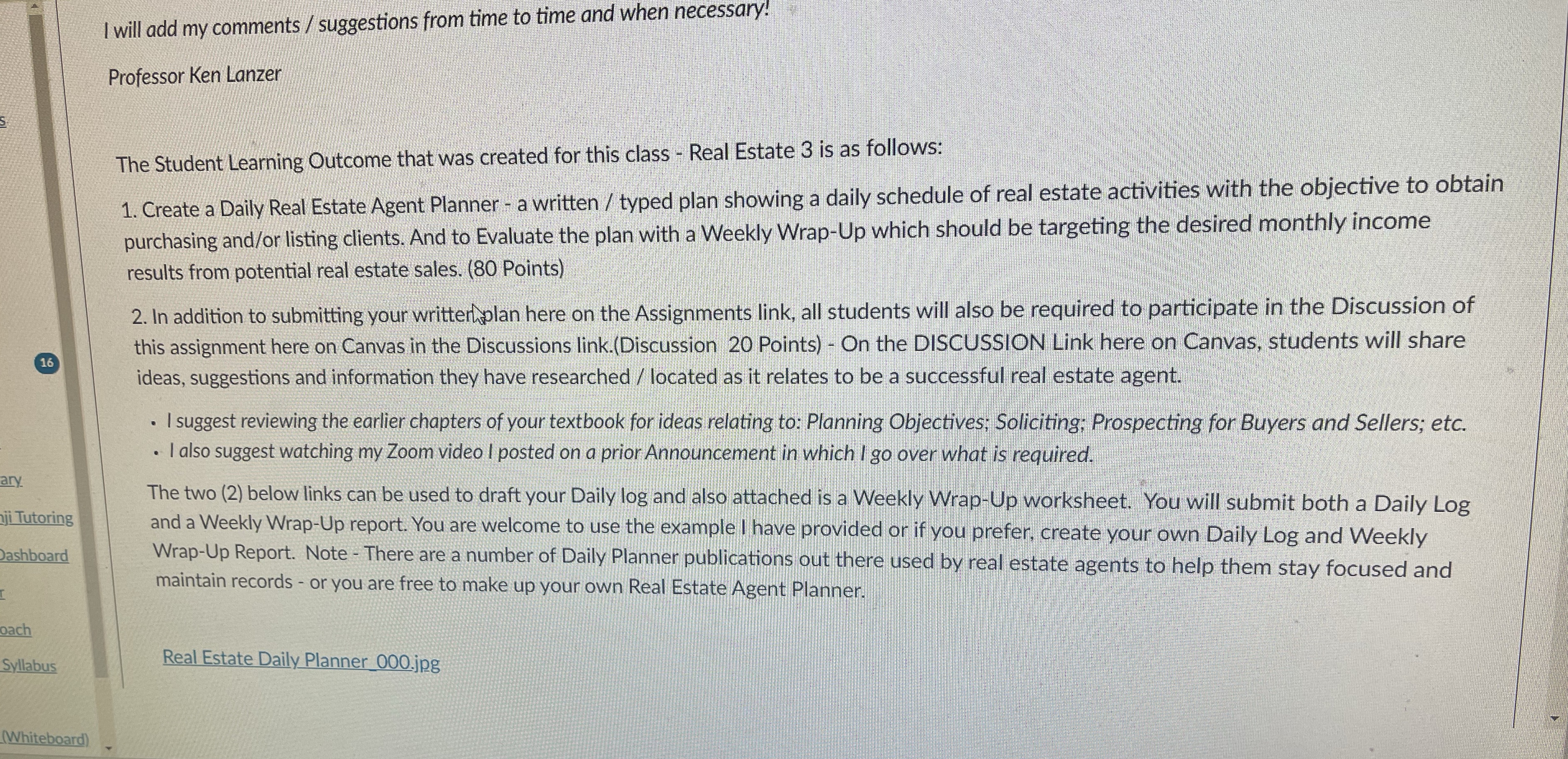 I will add my comments / suggestions from time to