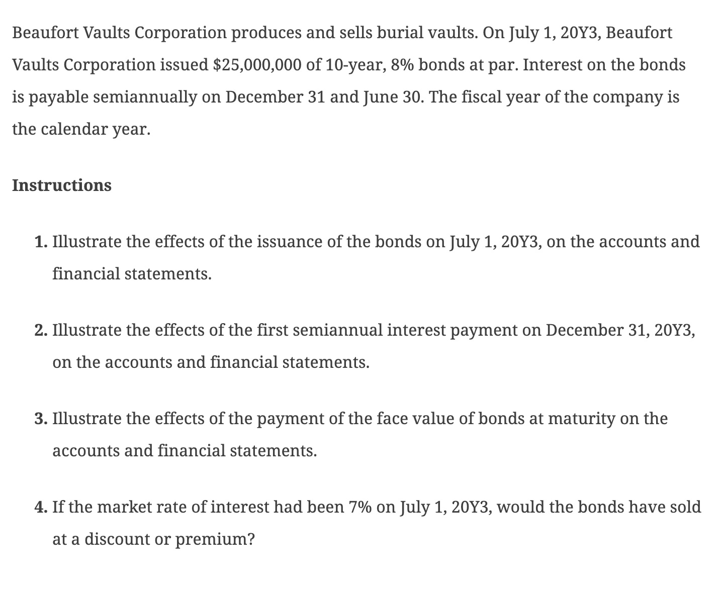 Beaufort Vaults Corporation produces and sells