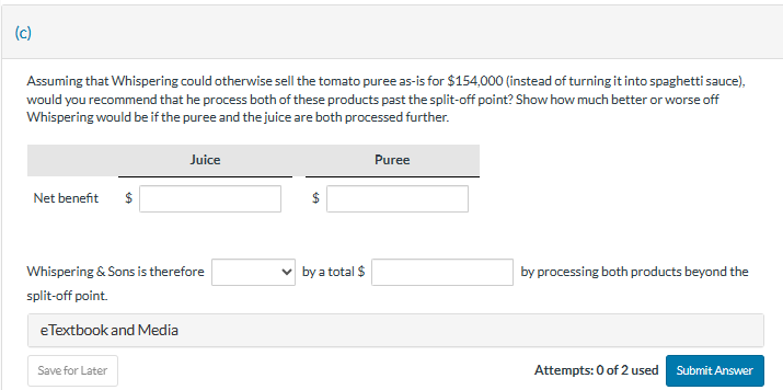 Whispering & Sons produces tomato juice and
