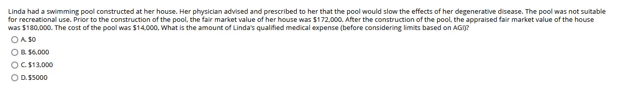 Linda had a swimming pool constructed a t her