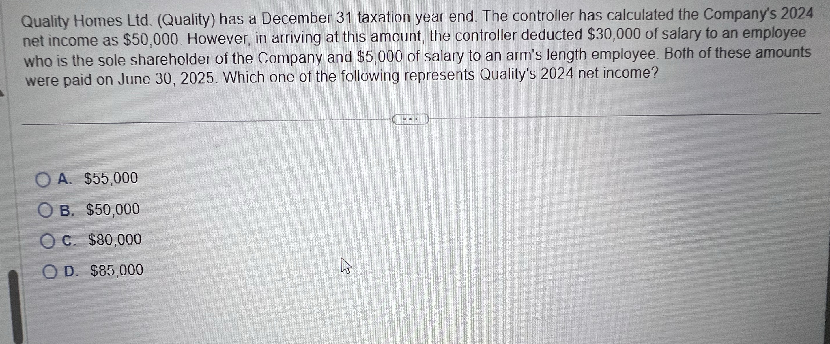 Quality Homes Ltd . ( Quality ) has a December 3