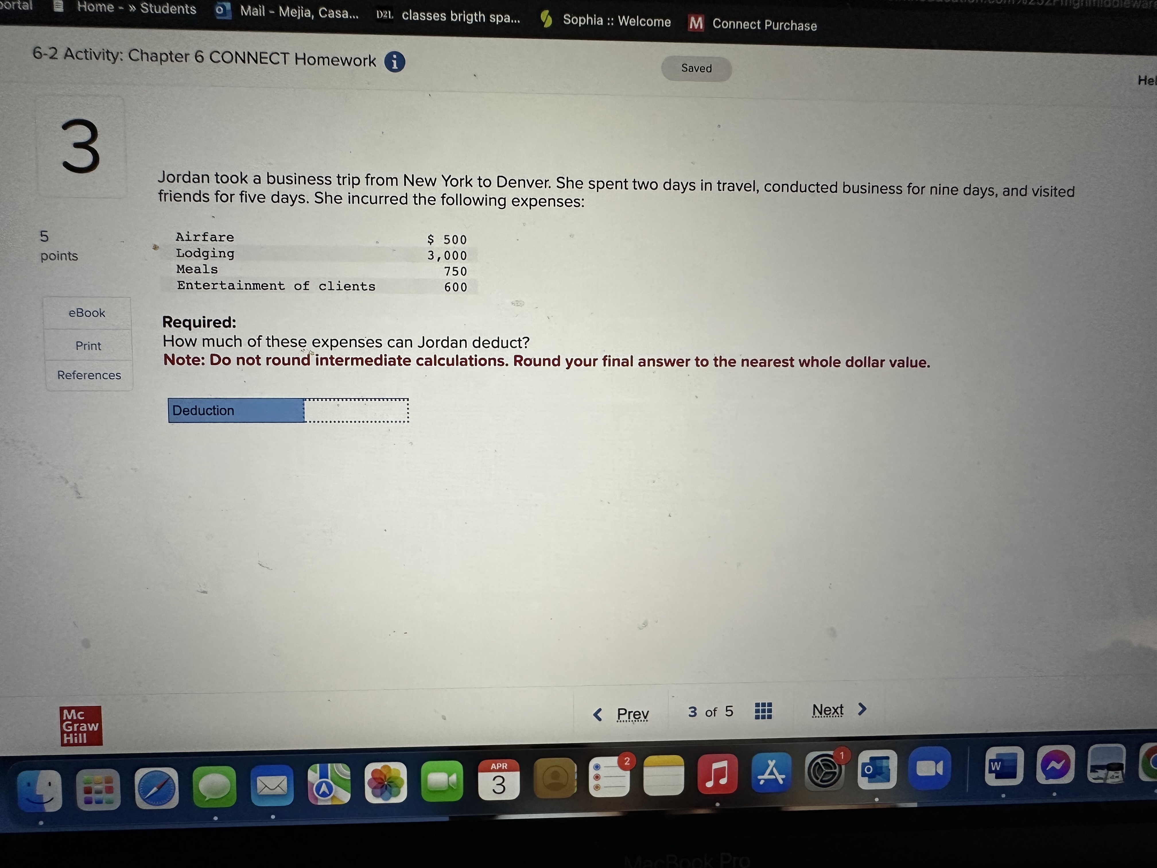 D21. 6-2 Activity: Chapter 6 CONNI X M Question 5