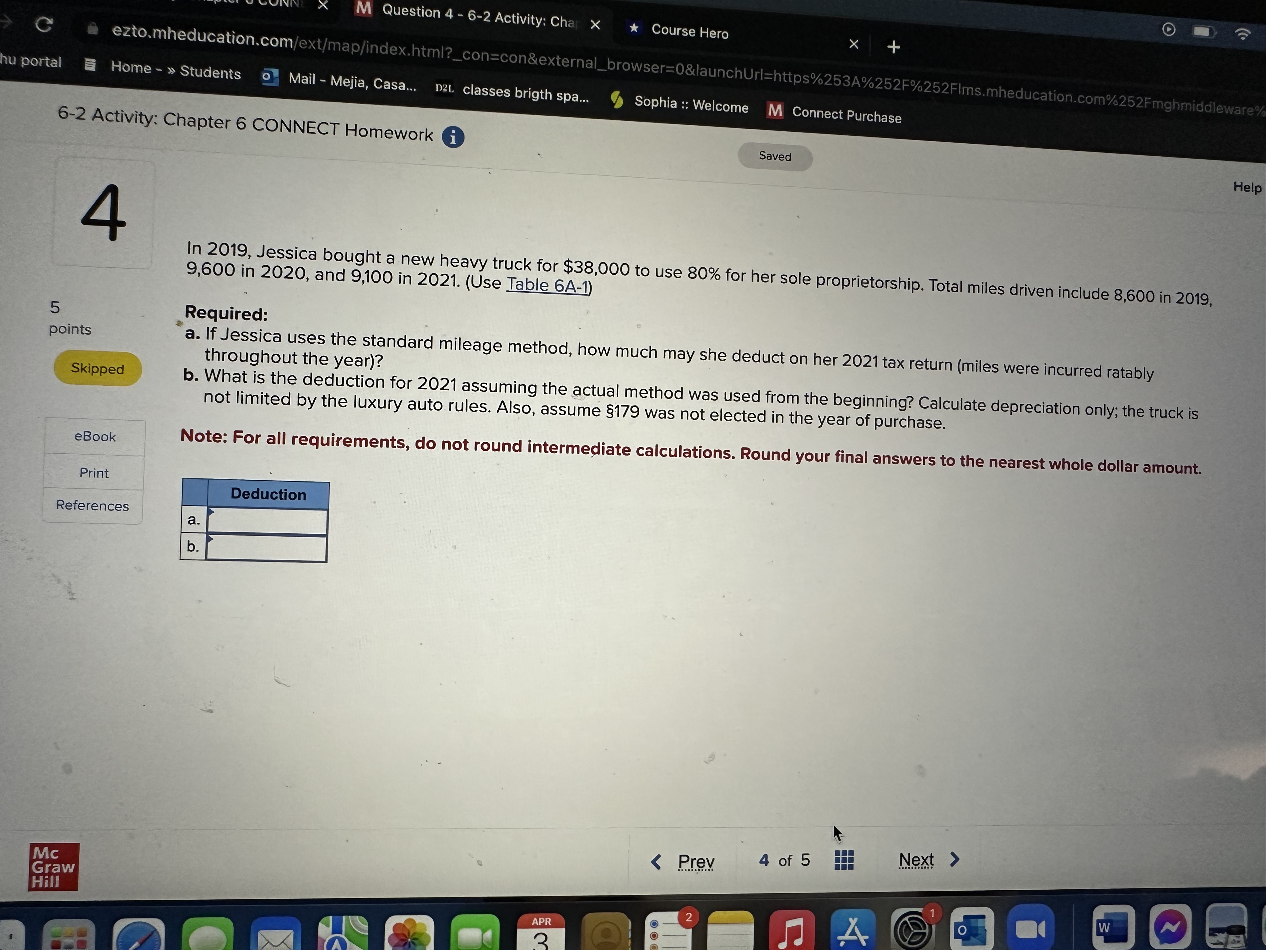 D21. 6-2 Activity: Chapter 6 CONNI X M Question 5